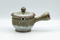 Japanese Tea Set - Green Grey Do-ake Kyusu Teapot and 4 Yunomi Teacups - Tezumi