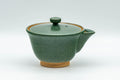 Tezumi — Japanese Tea Set - Houhin Teapot, Katakuchi Water Cooler, and 3 Yunomi Teacups — the teapot in three-quarter view