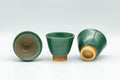 Tezumi — Japanese Tea Set - Houhin Teapot, Katakuchi Water Cooler, and 3 Yunomi Teacups — interior of the teapot showing the filter