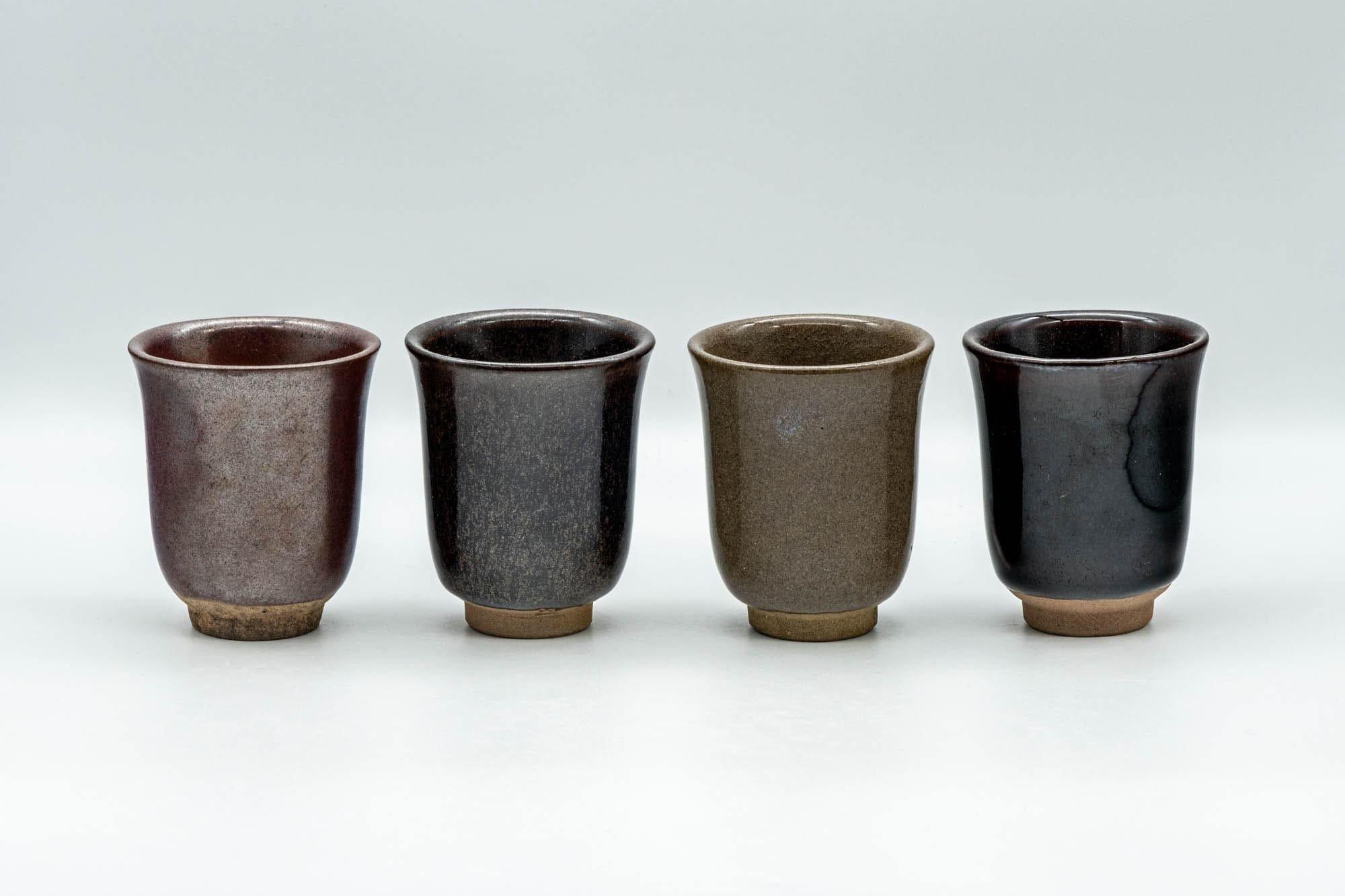 Japanese Teacups - Set of 4 Multi-Coloured Tulip Yunomi - 60ml - Tezumi