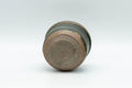 Tezumi — Japanese Teacup - Green Hare's Fur Glazed Guinomi - 50ml — top-down view of the interior