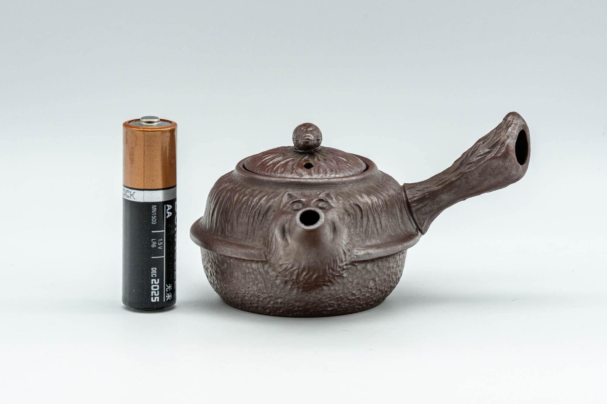 Japanese Kyusu - Small Banko-yaki Tanuki Teapot - 50ml - Tezumi