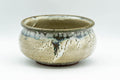 Tezumi — Japanese Kensui - Beige Blue Shino Glazed Water Bowl - 750ml — front view