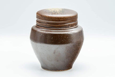 Japanese Chatsubo - 茶壺 Ash Glazed Shigaraki-yaki Tea Canister - 400ml - Tezumi