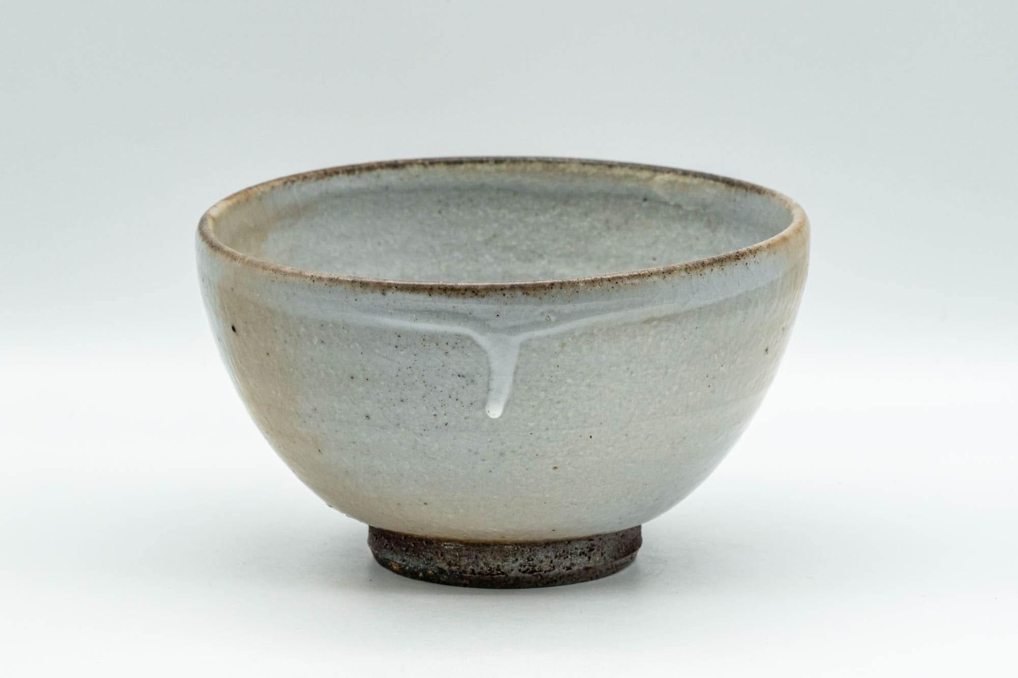 Japanese Matcha Bowl - Specked Grey Glazed Wan-nari Chawan - 350ml - Tezumi