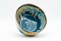 Tezumi — Japanese Matcha Bowl - Tenmoku Nagashi Glazed Hand-Built Chawan - 400ml — three-quarter view