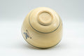 Tezumi — Japanese Matcha Bowl - Blue Trim Playful Villagers Kyo-yaki Chawan - 400ml — top-down view of the interior