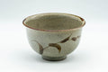 Japanese Matcha Bowl - Grey Tea Leaves Komogai-nari Chawan - 300ml - Tezumi