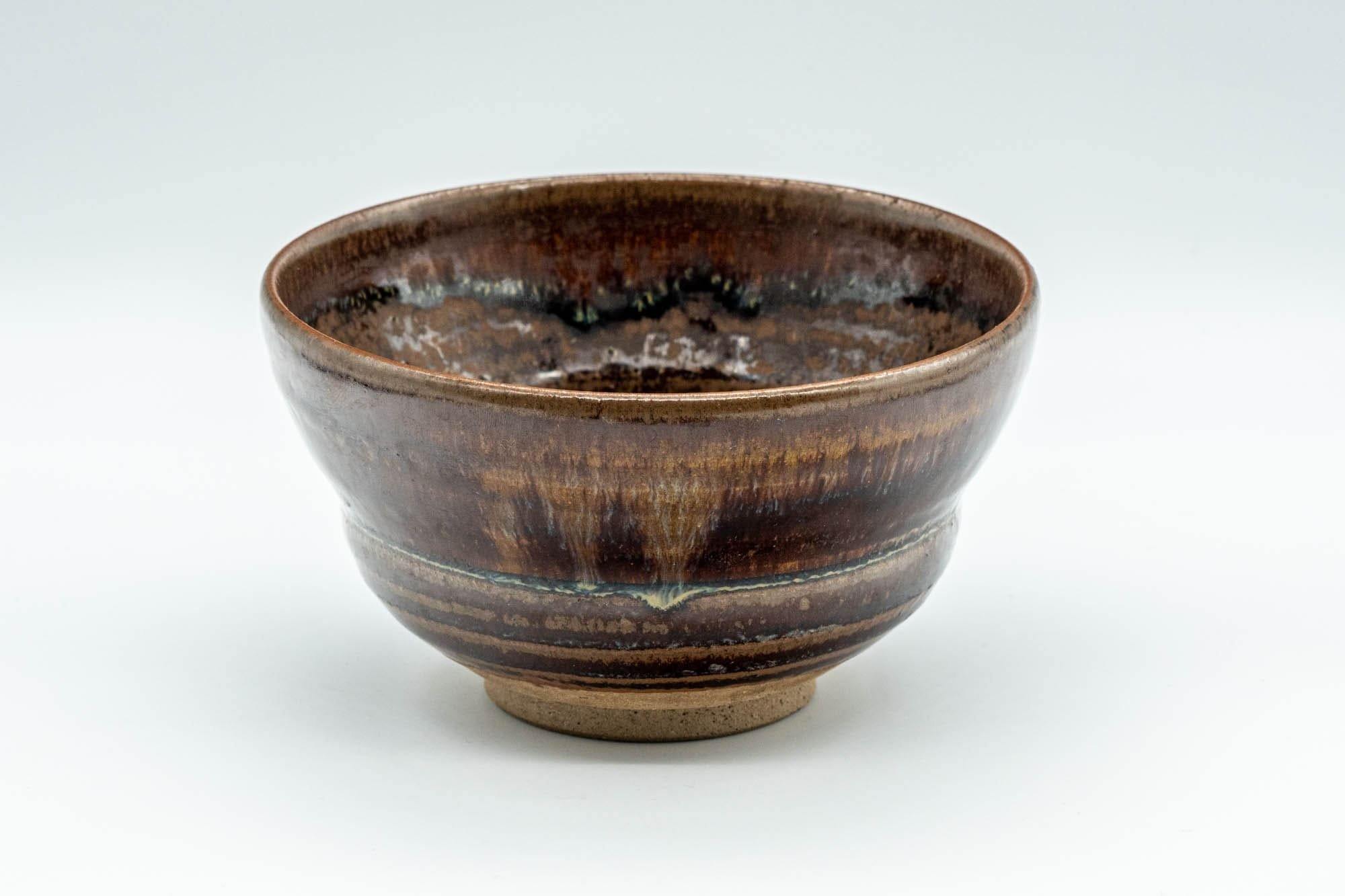 Japanese Matcha Bowl - Umber Iron Glazed Ido-gata Chawan - 300ml - Tezumi