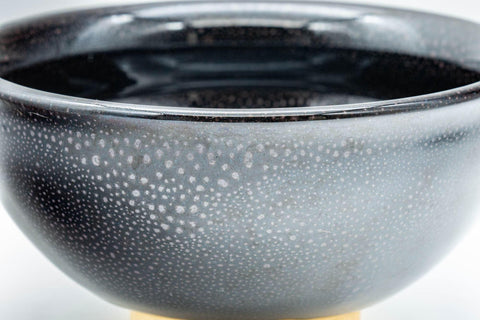 Japanese Matcha Bowl - Tenmoku Glazed Komogai-nari Chawan - 300ml - Tezumi