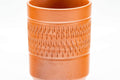 Tezumi — Japanese Teacup - Scaled Exterior Tokoname-yaki Yunomi - 120ml — tipped to show the interior
