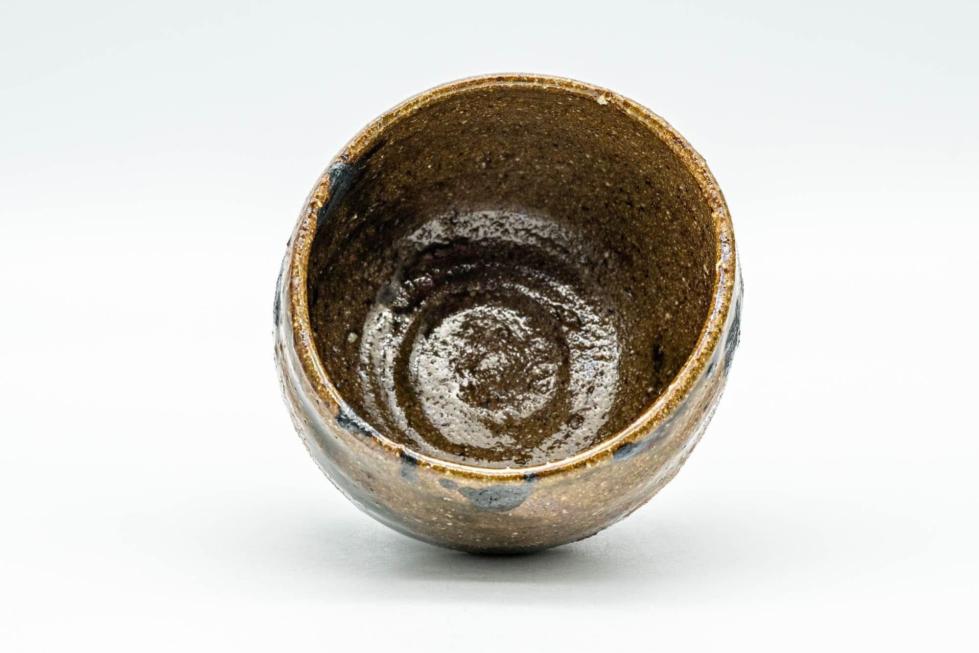 Japanese Teacup - Brown Green Wabi-Sabi Yunomi - 80ml - Tezumi