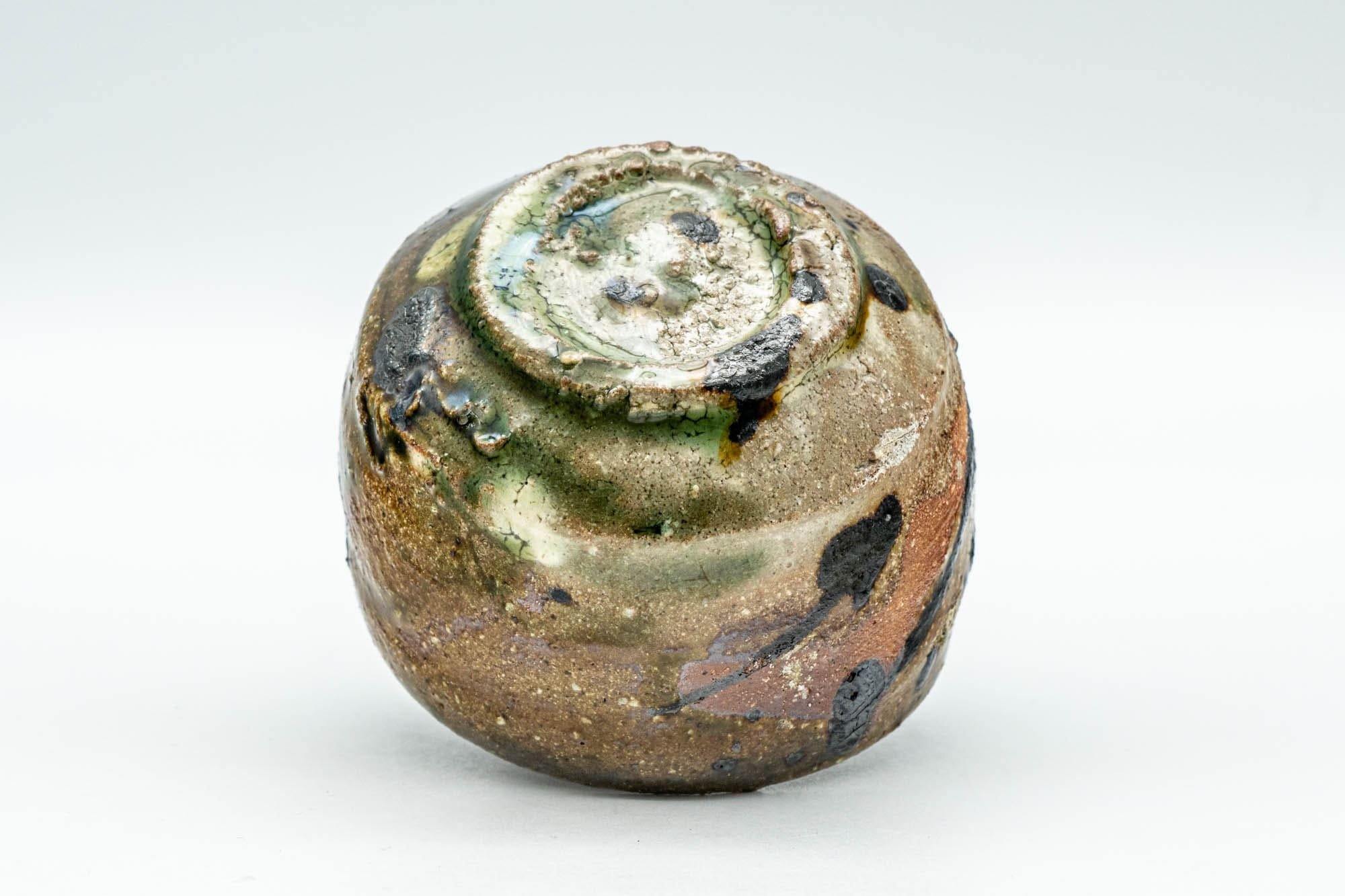 Japanese Teacup - Brown Green Wabi-Sabi Yunomi - 80ml - Tezumi