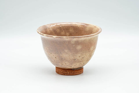Tezumi — Japanese Teacup - Beige Gohonte Hagi-yaki Yunomi - 140ml — front view