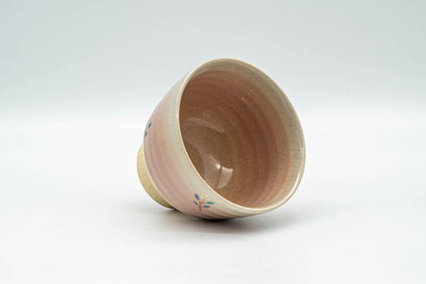 Japanese Teacup - Floral Pink Hagi-yaki Yunomi - 110ml - Tezumi