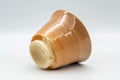 Tezumi — Japanese Teacup - Crazed Beige-Orange Hagi-yaki Yunomi - 150ml — top-down view of the interior