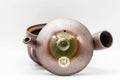 Japanese Kyusu - 昇龍窯 Shoryu Kiln Green Glazed Banko-yaki Teapot - 230ml - Tezumi