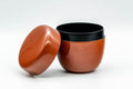 Japanese Natsume - Orange Lacquer Matcha Tea Caddy - 100ml - Tezumi