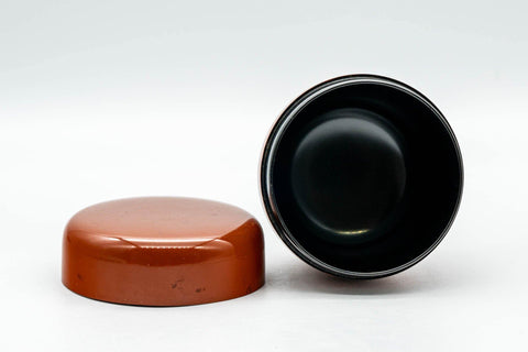 Japanese Natsume - Orange Lacquer Matcha Tea Caddy - 100ml - Tezumi