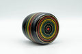 Japanese Natsume - Green, Red, and Yellow Striped Matcha Caddy - 100ml - Tezumi