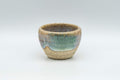 Tezumi — Japanese Teacup - Green and White Glazed Guinomi - 25ml — front view