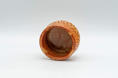 Japanese Teacup - Orange Shino Glazed Guinomi - 40ml - Tezumi