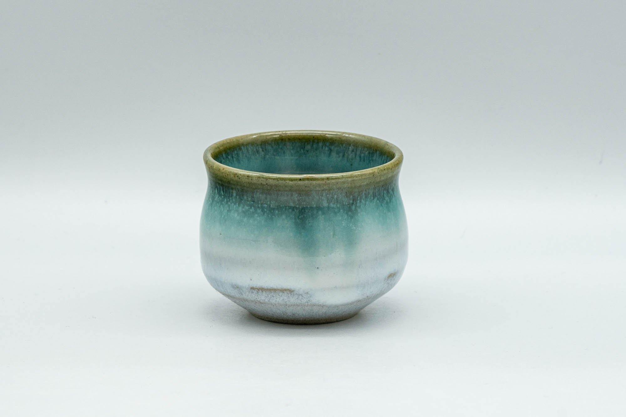 Japanese Teacup - Blue Green Agano-yaki Guinomi - 60ml - Tezumi
