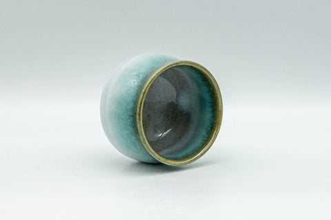 Japanese Teacup - Blue Green Agano-yaki Guinomi - 60ml - Tezumi