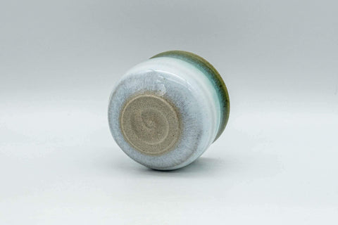 Japanese Teacup - Blue Green Agano-yaki Guinomi - 60ml - Tezumi