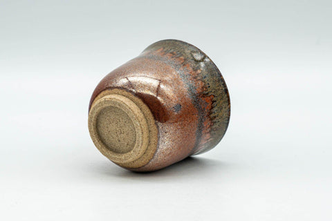 Japanese Teacup - Red Brown Drip-Glazed Guinomi - 45ml - Tezumi