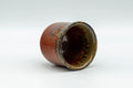 Japanese Teacup - Red Brown Drip-Glazed Guinomi - 45ml - Tezumi