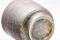 Tezumi — Japanese Teacup - Brown Textured Tsutsu-gata Bizen-yaki Yunomi - 200ml — inverted showing the foot ring
