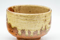 Tezumi — Japanese Teacup - Ash Green Glazed Shigaraki-yaki Yunomi - 150ml — tipped to show the interior