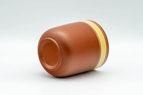 Japanese Teacups - Set of 4 Striped Tokoname-yaki Yunomi - 125ml - Tezumi