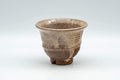 Tezumi — Japanese Teacup - Brown and Milky White Hagi-yaki Yunomi - 100ml — front view from another angle