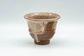 Tezumi — Japanese Teacup - Brown and Milky White Hagi-yaki Yunomi - 100ml — front view