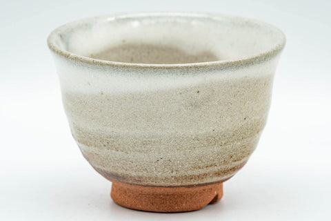 Japanese Teacup - Brown and White Drip-Glazed Hagi-yaki Yunomi - 100ml - Tezumi