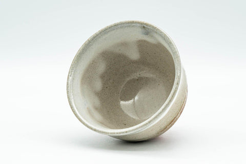 Japanese Teacup - Brown and White Drip-Glazed Hagi-yaki Yunomi - 100ml - Tezumi