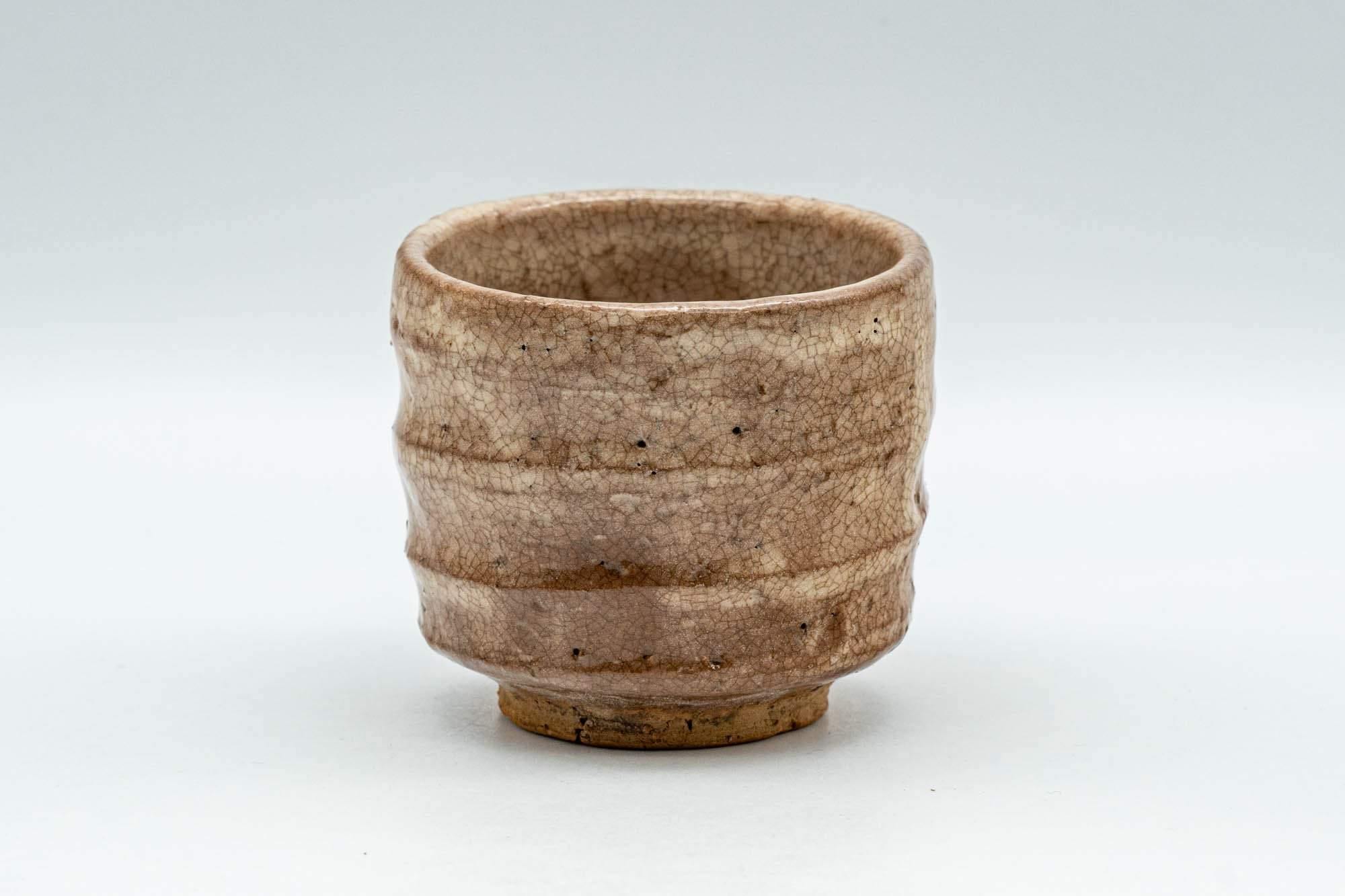 Japanese Teacup - Milky Beige Glazed Hagi-yaki Guinomi - 65ml - Tezumi