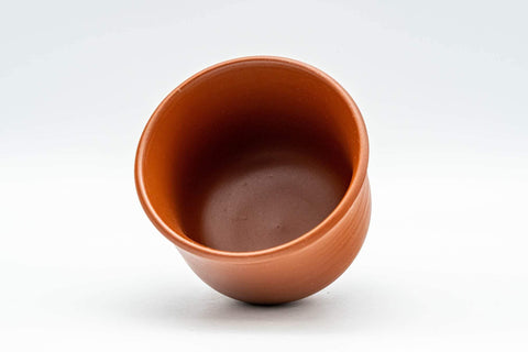 Tezumi — Japanese Teacups - Set of 4 Bamboo Spiraling Tokoname-yaki Yunomi - 100ml — top-down view of the interior