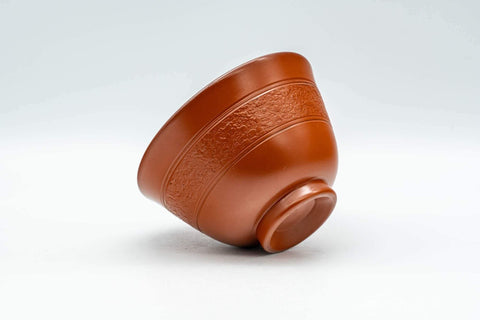 Japanese Teacup - Blue Floral White Glazed Interior Tokoname-yaki Yunomi - 110ml - Tezumi