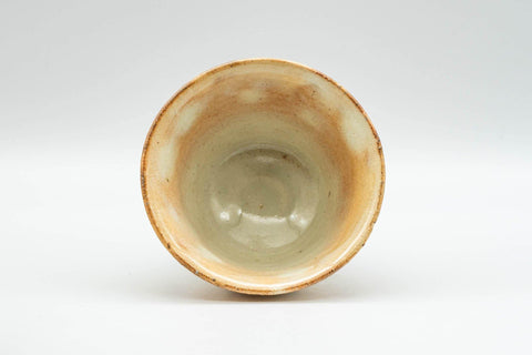 Japanese Teacups - Set of 3 Geometric Beige Glazed Hagi-yaki Yunomi - 110ml - Tezumi