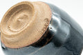 Tezumi — Japanese Teacups - Set of 3 Jet Black Hare's Fur Drip-Glazed Yunomi - 60ml — top-down view of the interior