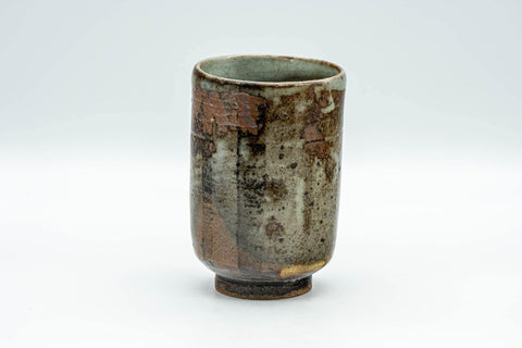Tezumi — Japanese Teacup - Brown and Grey Patterned Yunomi - 190ml — front view