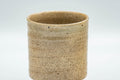 Tezumi — Japanese Teacup - Beige Textured Hagi-yaki Yunomi - 110ml — tipped to show the interior