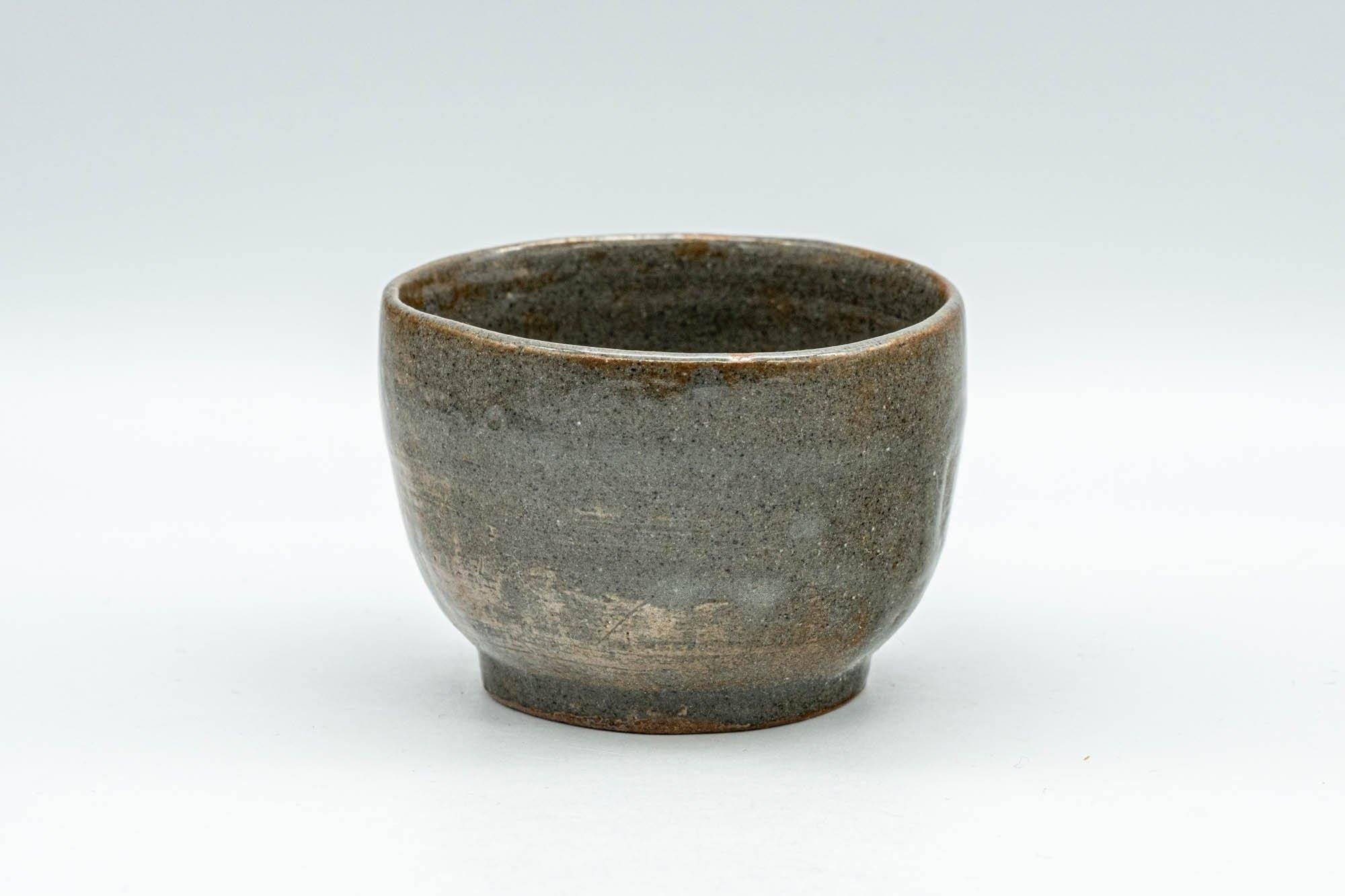 Japanese Teacup - Olive Green Grey Wabi-Sabi Yunomi - 75ml - Tezumi