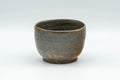 Tezumi — Japanese Teacup - Olive Green Grey Wabi-Sabi Yunomi - 75ml — front view from another angle