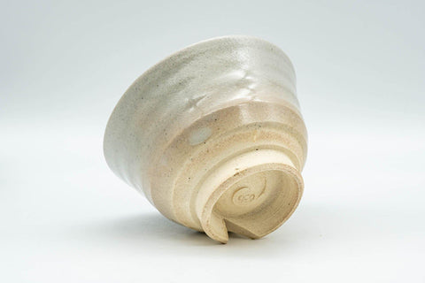 Japanese Teacup - Wide Beige Hagi-yaki Yunomi - 140ml - Tezumi