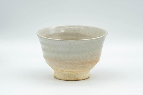 Japanese Teacup - Wide Beige Hagi-yaki Yunomi - 140ml - Tezumi