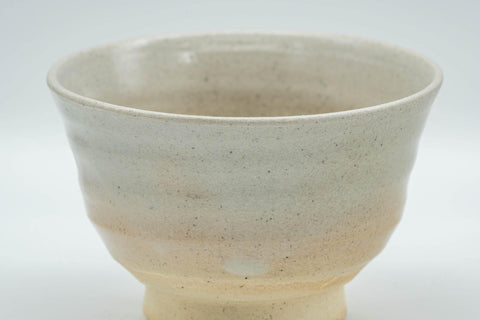 Japanese Teacup - Wide Beige Hagi-yaki Yunomi - 140ml - Tezumi